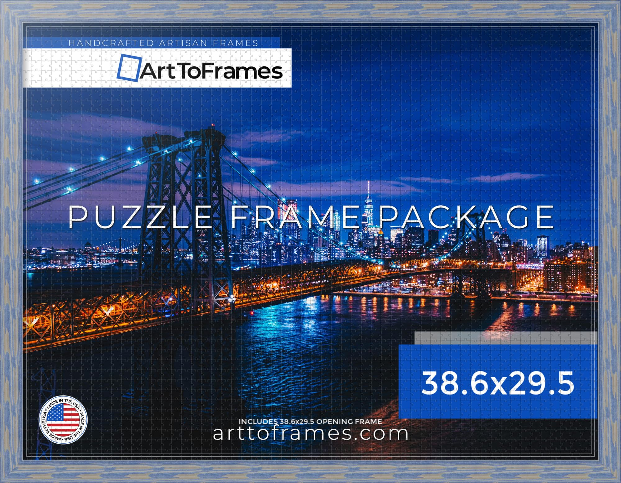 Amazon.com - ArtToFrames 38.6x29.5 INCH/98x75 CM Blue Frame for